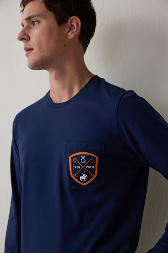 Horse Erkek Oversize Uzun Kollu Pijama Takımı - 5