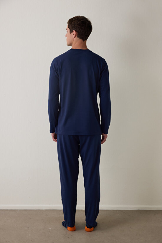 Horse Erkek Oversize Uzun Kollu Pijama Takımı - 6