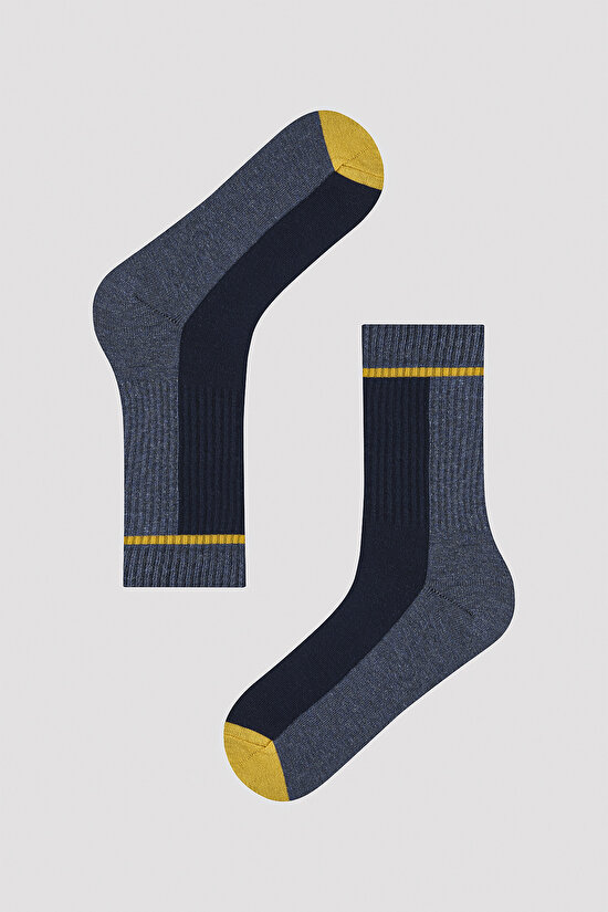 Erkek Divided 3lü Soket Çorap - 2