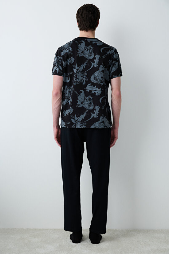 Batman Çok Renkli Pantolonlu Pijama Takımı - 5