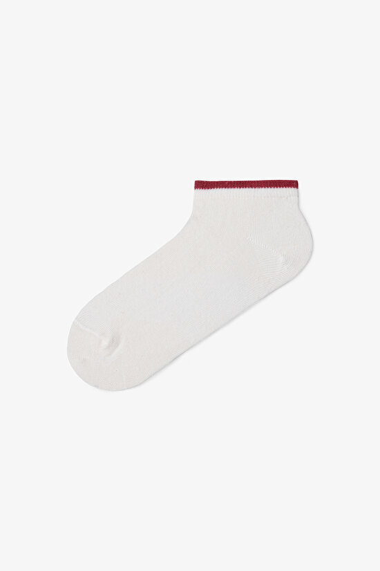 5 Çift Pamuklu Puantiye Desenli Patik Çorap - 6