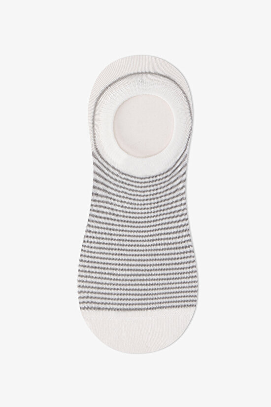 3 Çift Burun Dikişsiz Pamuklu Kedi Desenli Sneaker Çorap - 3