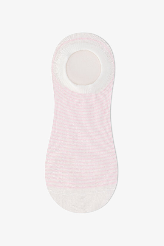 3 Çift Burun Dikişsiz Pamuklu Kedi Desenli Sneaker Çorap - 4