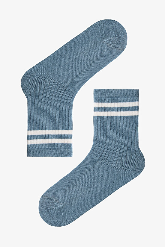 Mavi Erkek Çocuk Zen Stripes 4'lü Soket Çorap - 3