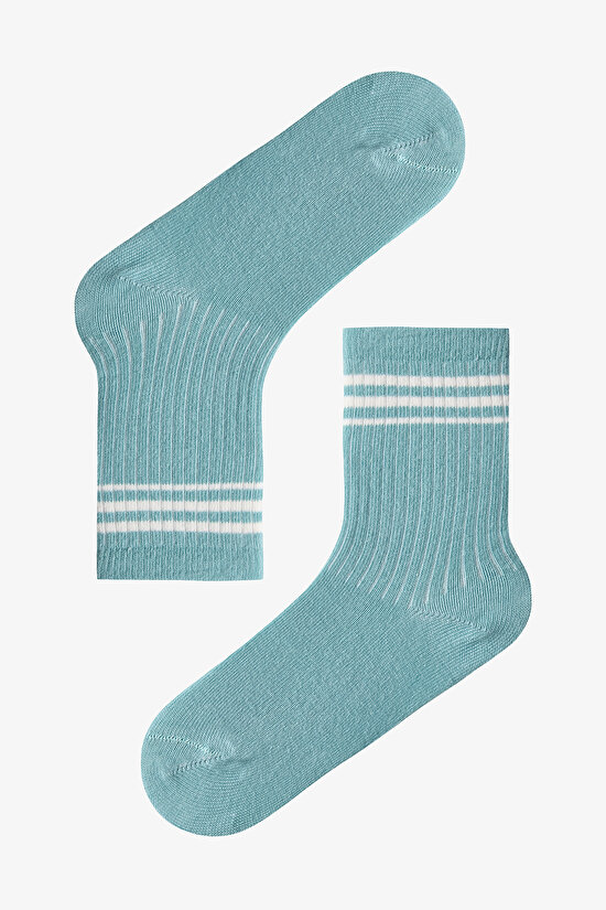Mavi Erkek Çocuk Zen Stripes 4'lü Soket Çorap - 4