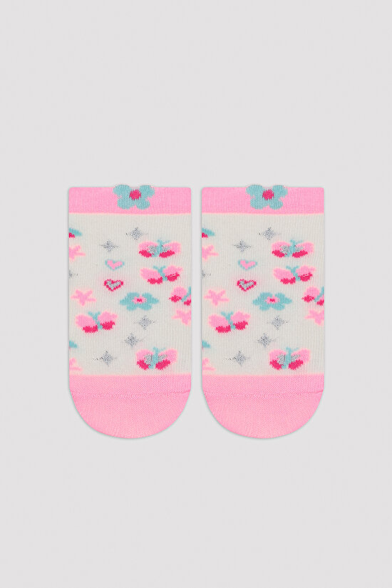 Girls Butterflly 3in1 Liner Socks - 2