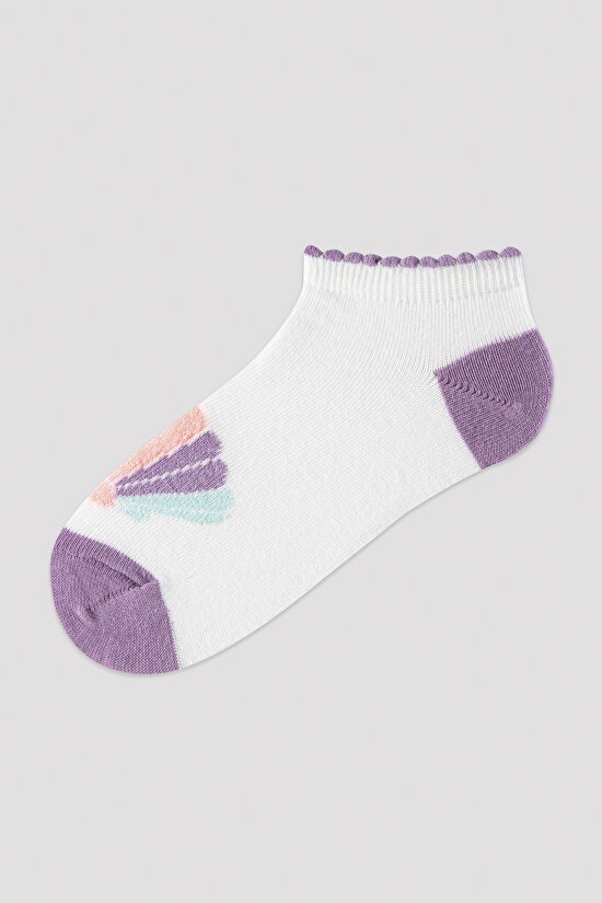 Girls Neon Mermaid 3in1 Liner Socks - 2