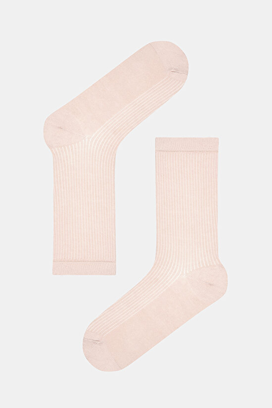 Basic Rib 3lü Soket Çorap - 3