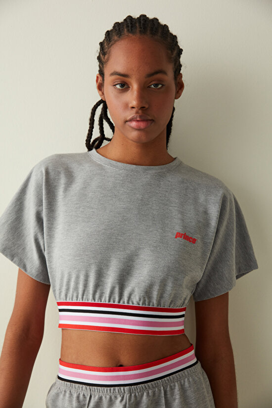 Striped Waist Top-Prince Collection - 1