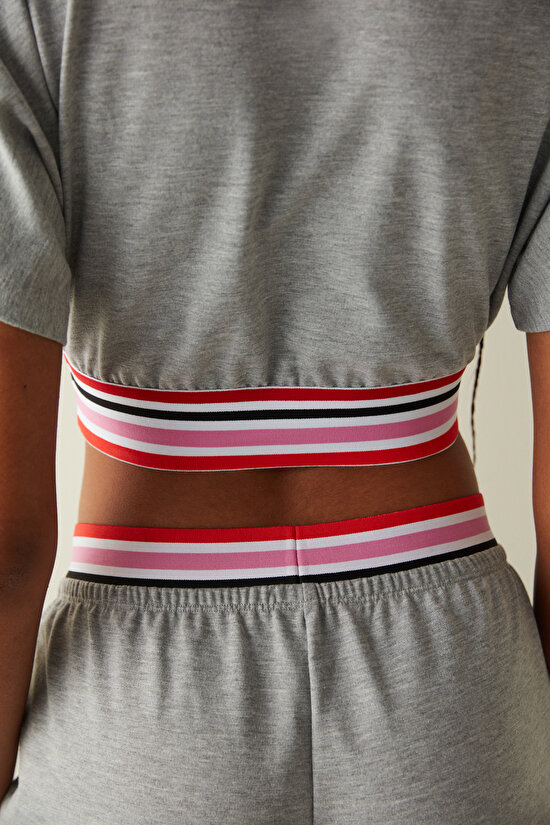 Striped Waist Top-Prince Collection - 5
