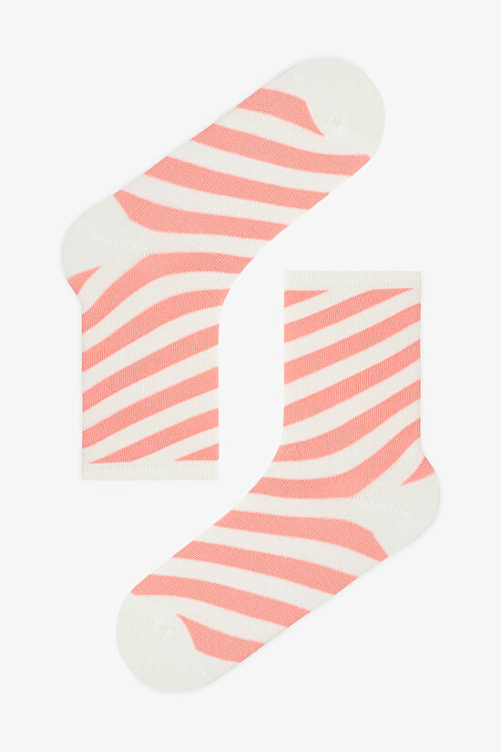 Yesil Colorful Twist 3'lü Soket Çorap - 2