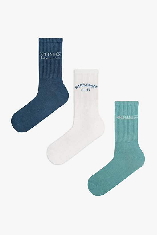 Erkek Renkli Chill Message 3'lü Soket - 1