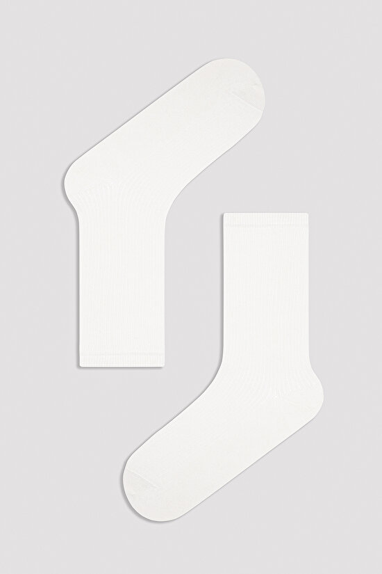 Basic Rib 3lü Soket Çorap - 4