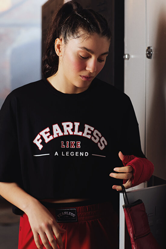 Fearless Black T-shirt-  Seren Ay Çetin Collection - 1