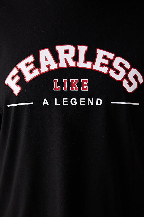 Fearless Black T-shirt-  Seren Ay Çetin Collection - 6