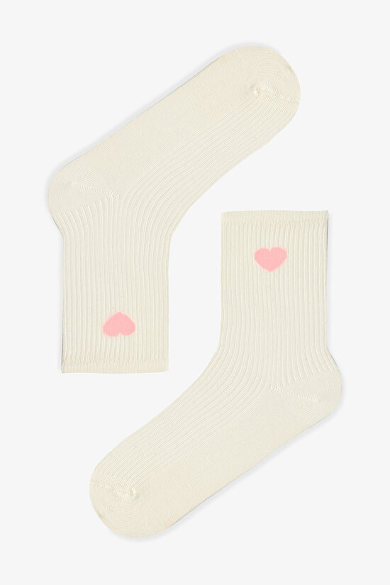 Colorly Heart 3'lü Soket Çorap - 2