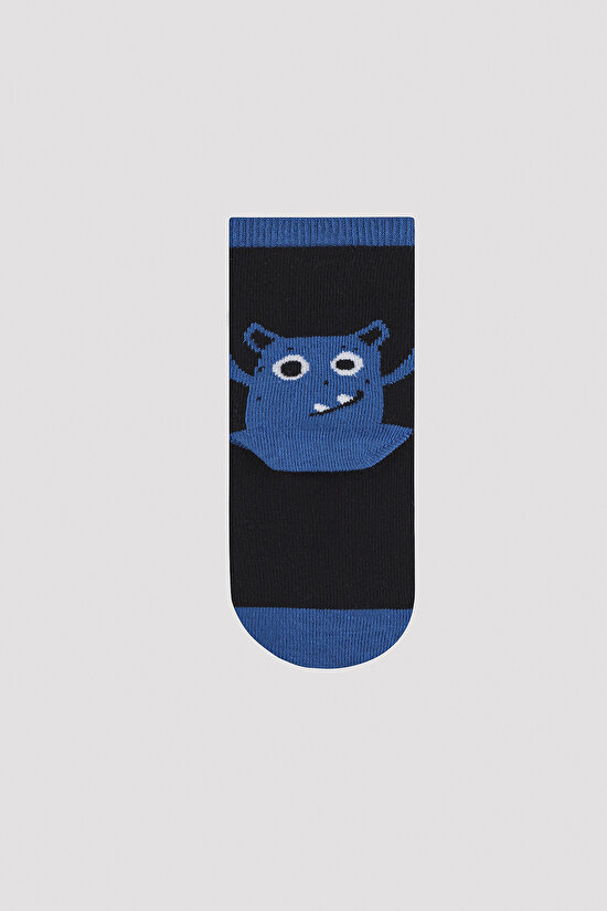 Erkek Çocuk Happy Monsters 3 lü Soket Çorap - 3