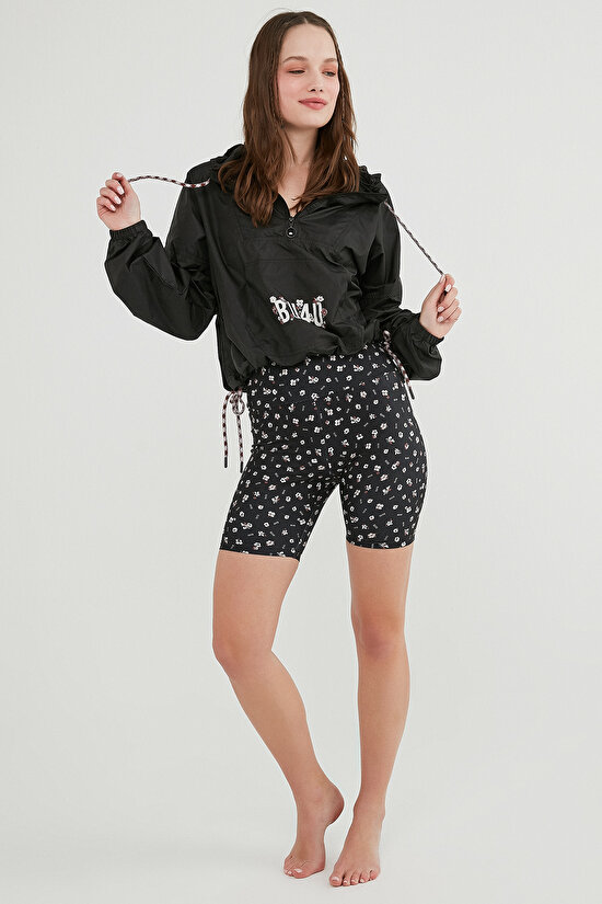 BU4U Oversize Crop Yağmurluk - 5