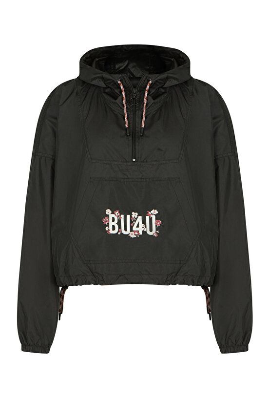 BU4U Oversize Crop Yağmurluk - 6