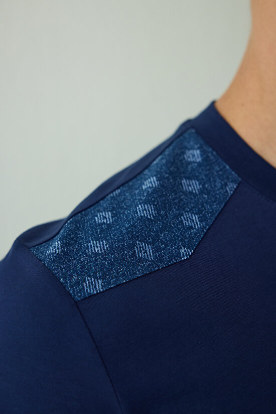 İndigo Erkek Western Sloganlı Kısa Kollu Pamuklu Pijama Takımı - 4