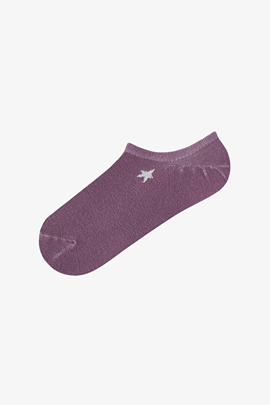 Parlak Star Snaker Pamuklu Simli 5 Çift Çorap - 3