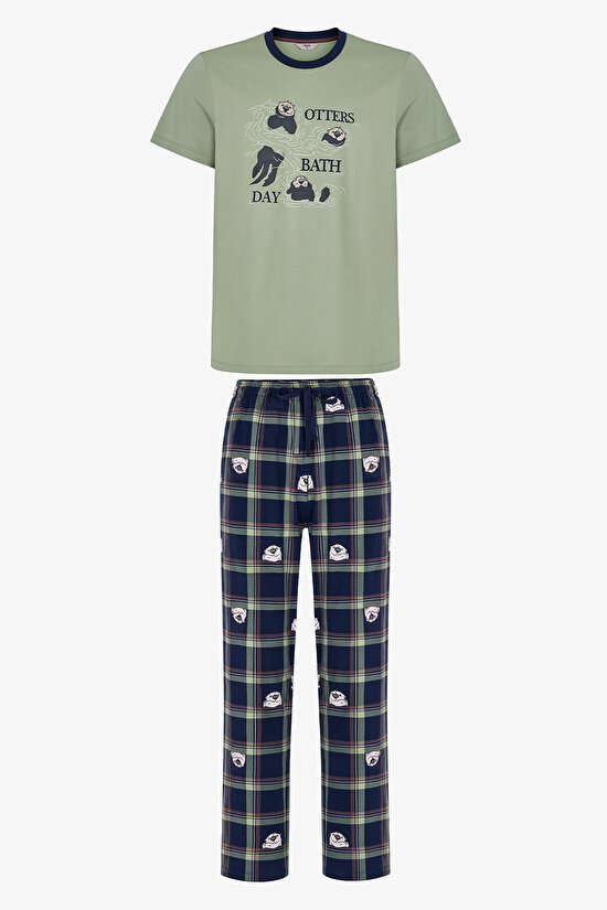Erkek Other Bath Pantolon Pijama Takımı - 1