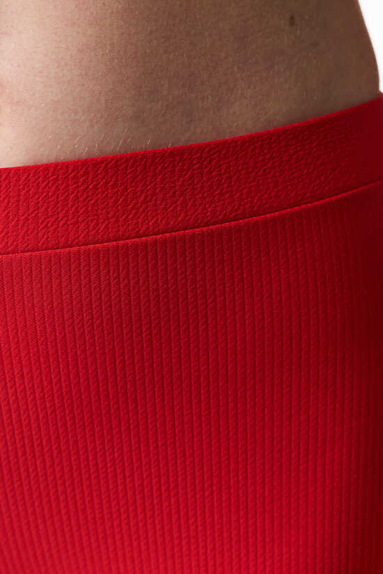 Red Astrid Boxer Bikini Bottom - 3