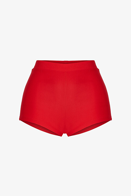 Red Astrid Boxer Bikini Bottom - 5
