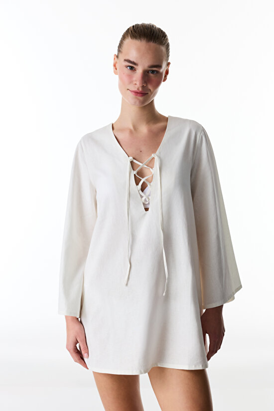 White Liza Dress - 5