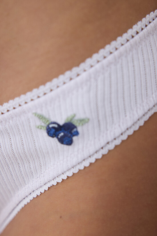 Pointelle Cotton V Shape Brazilian - 3