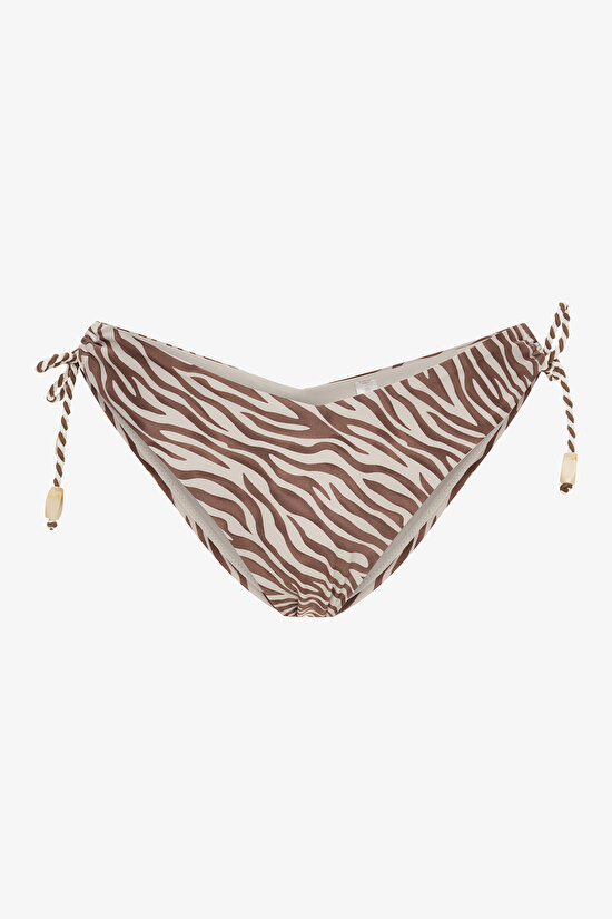 Gale Zebra Desenli V Kesimli Bikini Altı - 6
