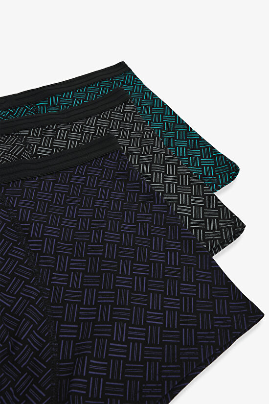 Details Çok Renkli 3'lü Boxer - 5