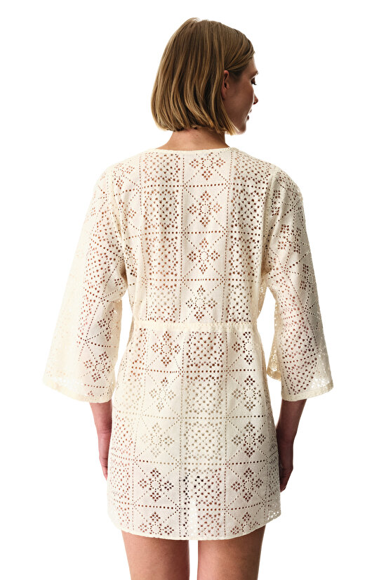 Ecru Jasmine Kimono - 2