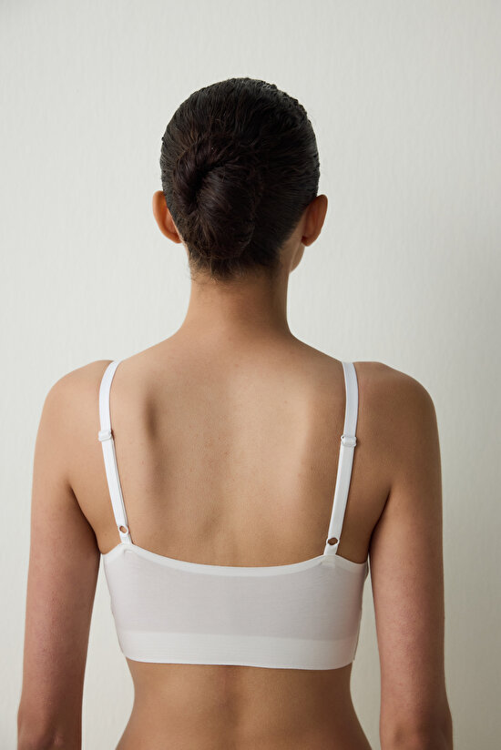 24 Saat İz Bırakmayan Kırık Beyaz Bralet - 5