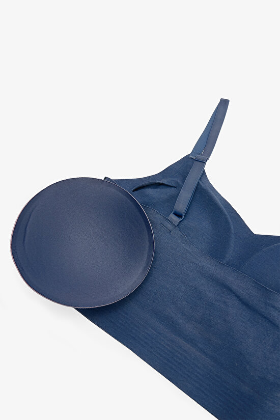 24 Saat İz Bırakmayan Lacivert Bralet - 6