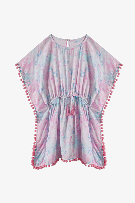 Pembe Kız Çocuk Adela Kaftan - 1