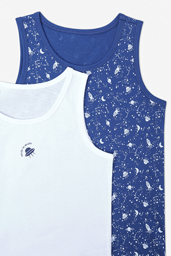 Boys Explore The Universe 2in1 Multi Colour Vest - 4