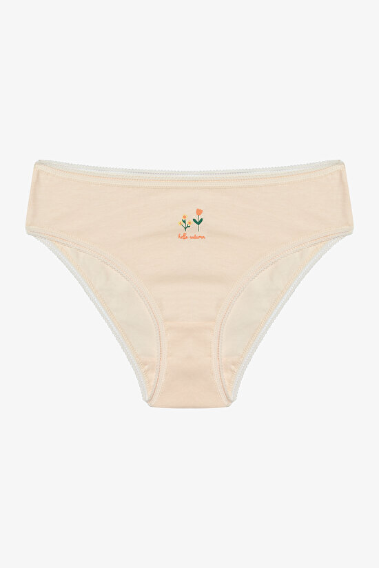 Girls Floral Patterned Autumun 5-Pack Panties Girls Floral Patterned Autumun 5-Pack Panties - 4