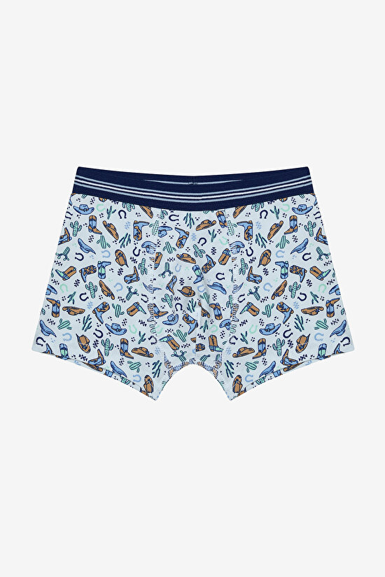 Erkek Çocuk Lucky Boy Çok Renkli 2li Boxer Erkek Çocuk Lucky Boy Çok Renkli 2li Boxer - 3