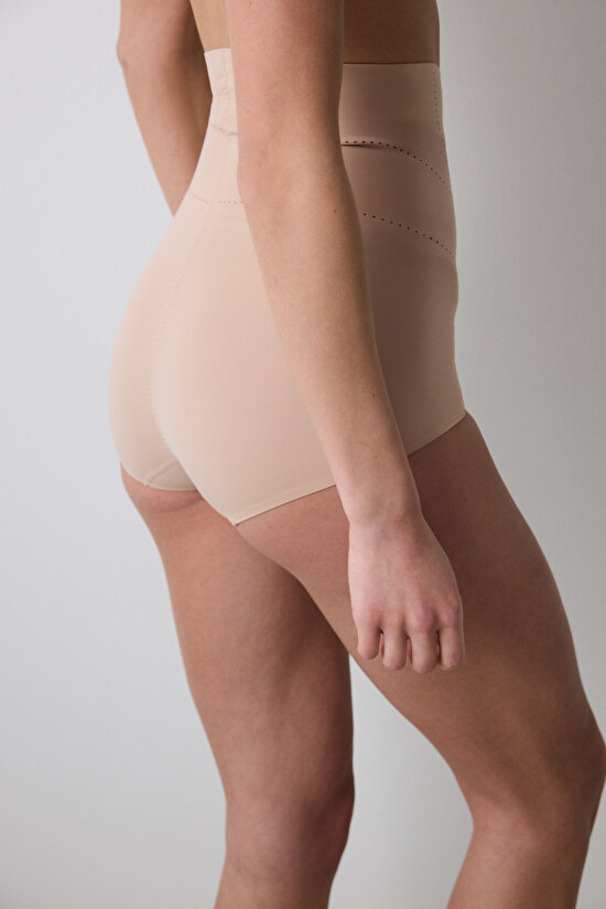 Beige Light High waist Slip Corset - 4