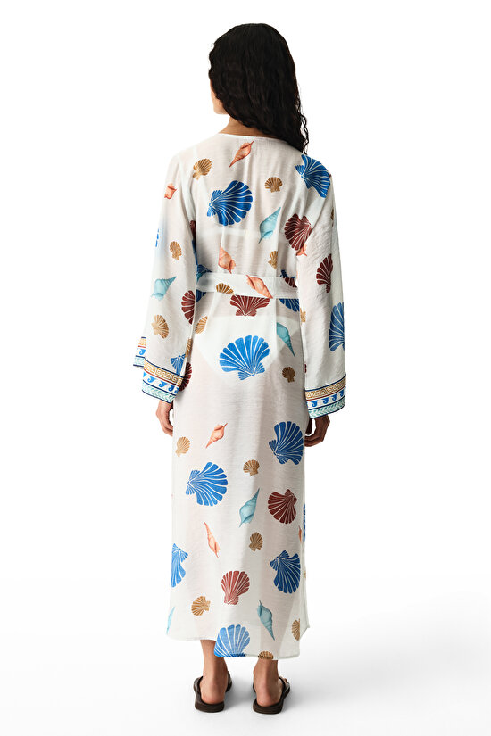 Renkli Santorini Kimono - 2