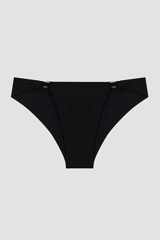 Siyah Metal Detaylı Puccini Üçgen Bikini Takımı-Özgür Masur Koleksiyonu - 9