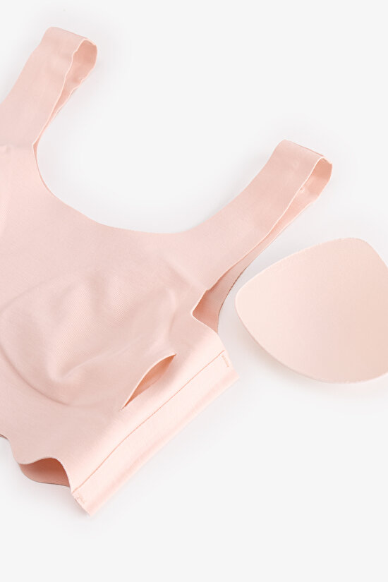 Girls' Pink Bonding Cotton Padded Bra - 3