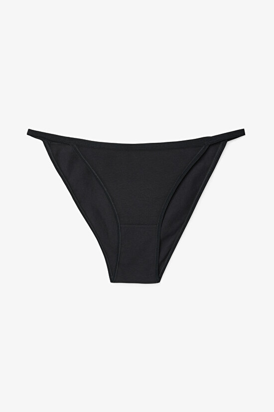 Mix Zebra Desenli İp Detaylı Düşük Bel 3'lü Slip Külot - 4