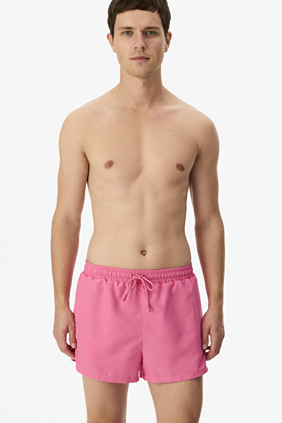 Man Pink Basic Shorts - 3
