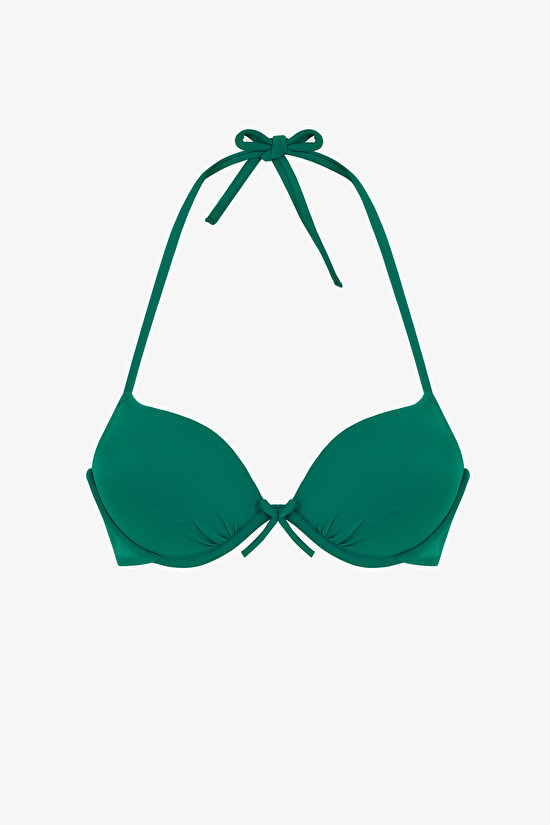 Yeşil Push Up Destekli Bikini Üstü - 5