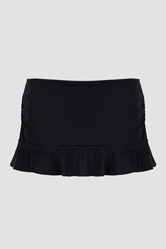 Bk Black Basic Skirtkini Bikini Bottom - 4