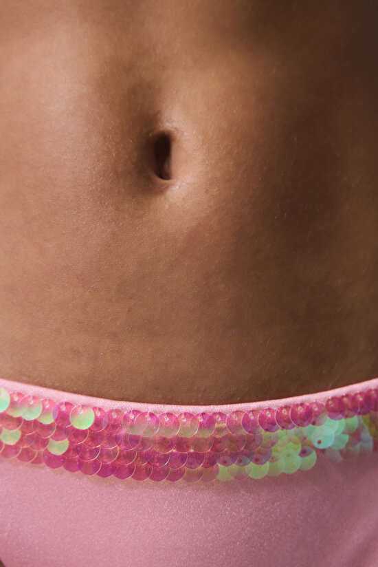 Sequin Pullu Pembe Bikini Altı - Gamze Erçel Koleksiyonu - 3