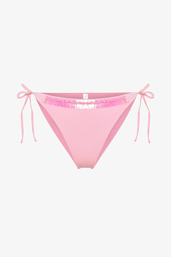 Sequin Pullu Pembe Bikini Altı - Gamze Erçel Koleksiyonu - 5