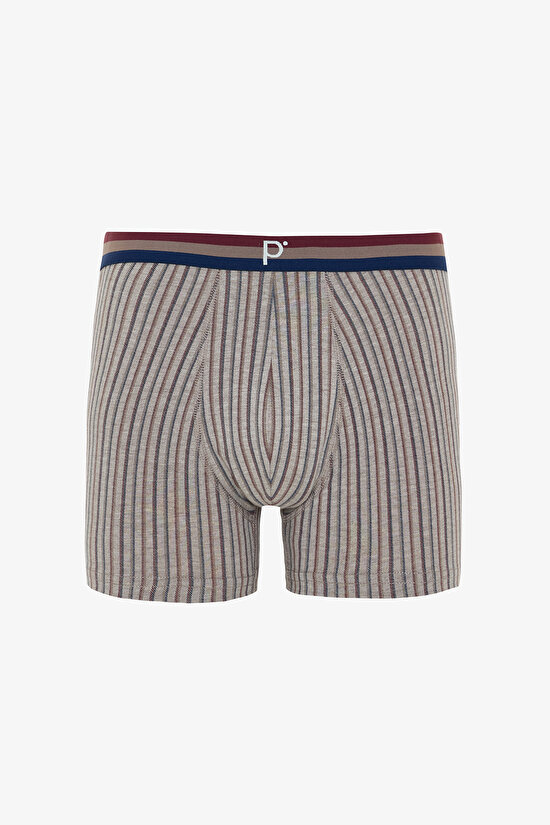 Kahverengi Erkek Ekoseli Normal Bel Organik 3'lü Boxer Kahverengi Erkek Ekoseli Normal Bel Organik 3'lü Boxer - 4